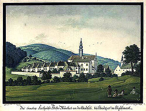 Kartause Mauerbach, Josef Heideloff, 1793, Niederösterreichische Landesbibliothek, Topographische Sammlung