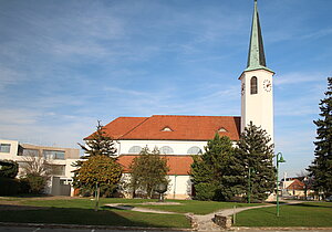 Guntramsdorf, Pfarrkirche hl. Jakobus der Ältere, 1949-52 von Josef Vytiska errichtet