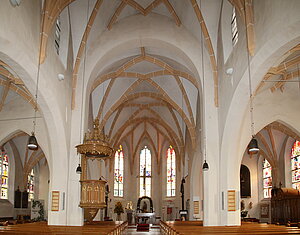 Gresten, Pfarrkirche hl. Nikolaus, Netzrippengewölbe, um 1480-1489