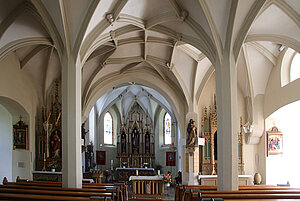 Behamberg, Pfarrkirche hl. Martin, Blick gegen Hochaltar