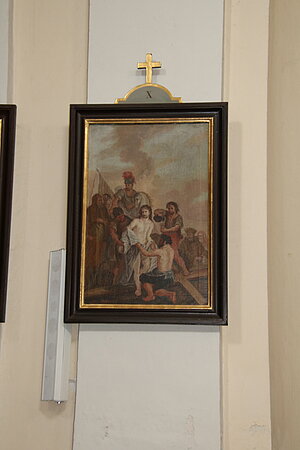 Etsdorf am Kamp, Pfarrkirche hl. Jakobus der Ältere, Kreuzweg, Leopold Mitterhofer, 1834