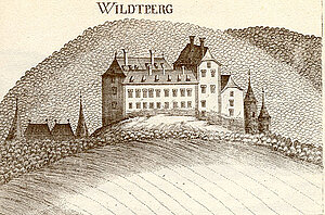 Schloss Wildberg, Stich Vischer 1672