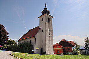 St. Georgen, Filialkirche hl. Georg, romanischer Rechteckbau