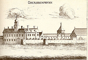 Obersiebenbrunn, Stich Vischer, 1672