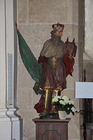 Rückersdorf, Pfarrkirche hl. Hyppolyt, Hl. Leopold, 18. Jh.