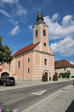 Grafenwörth, Pfarrkirche hl. Andreas, josephinischer Saalbau, 1791 errichtet