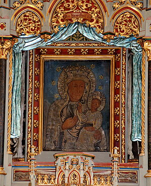 Steinpart, Filial- und Wallfahrtskirche Maria Steinparz, Gnadenbild Schwarze Madonna
