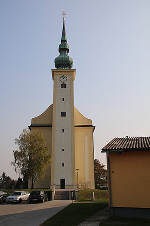 Schönkirchen, Pfarrkirche hl. Markus, barocker Bau 1695-1698 errichtet