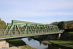 Eiserne Fachwerkbrücke über die Perschling, Anfang 20. Jh.