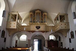 Mannersdorf, Pfarrkirche hl. Martin, barocke Saalkirche, um 1638