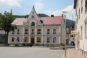 Traisen, Mariazeller Straße 78: Rathaus, späthistoristischer 1908 errichteter Bau