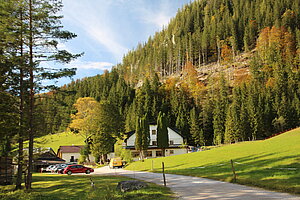 Neuwald, Einkehrgasthaus  im Tal der Kalten Mürz