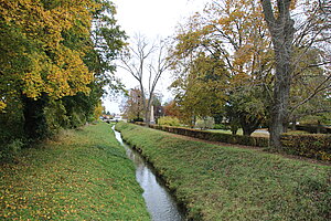 Blick über den Anger in Ladendorf