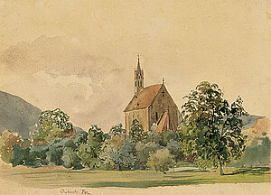 Rudolf Alt, Die Kirche zu Imbach bei krems, Aquarell/Papier, 1844