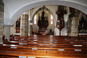 Zeillern, Pfarrkirche hl. Jakobus der Ältere, Blick in das Kircheninnere