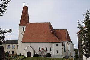 Zeillern, Pfarrkirche hl. Jakobus der Ältere, spätgotische Staffelkirche mit vorgestelltem Westturm