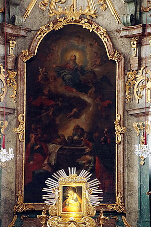 Neunkirchen, Pfarrkirche Mariae Himmelfahrt, Hochaltarblatt Maria Himmelfahrt, Anfang 18. Jh.