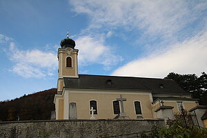 Altenmarkt an der Triesting, Pfarrkirche Hl. Johannes der Täufer, barocke Saalkirche mit spätgotischem Chor