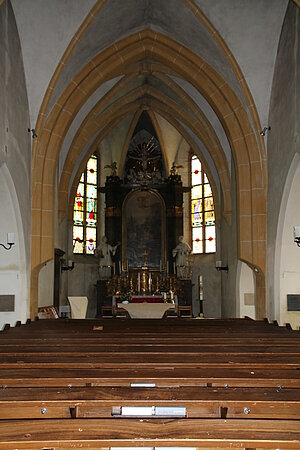 Wilhelmsburg, Hauptplatz, Pfarrkirche hl. Stephan, Innenraum, Gewölbe vermutlich 1457