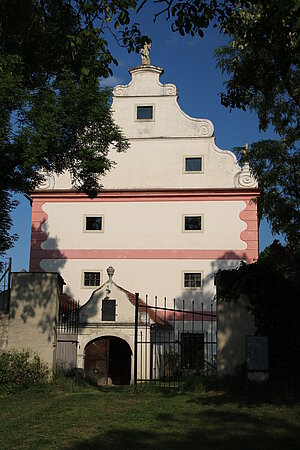 Harmannsdorf, Schüttkasten, im Südosten des Parkes, 17. Jh.