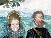 Helmhart Jörger u. seine Gemahlin Anna Maria Khevenhüller, Khevenhüller-Chronik 1624, MAK Wien