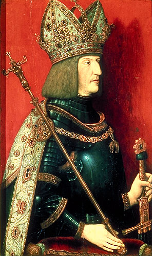 Maximilian I., Tafelbild, Bernhard Strigel, 1508/18, LM Ferdinandeum Innsbruck